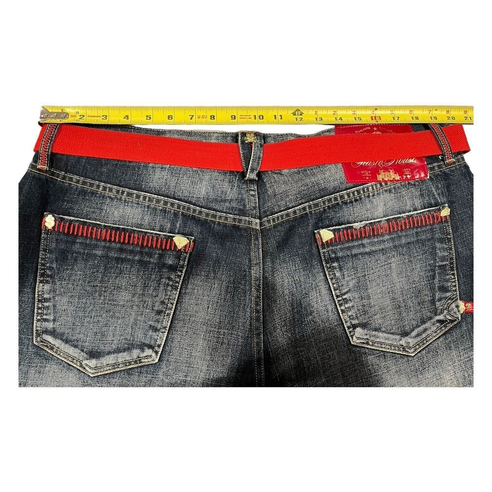 Vintage Baggy Y2K Stash House Denim‎ Jeans size 40 Distressed style RN 0100964 - Picture 8 of 16